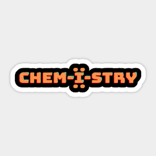 Chemistry vintage logo Sticker